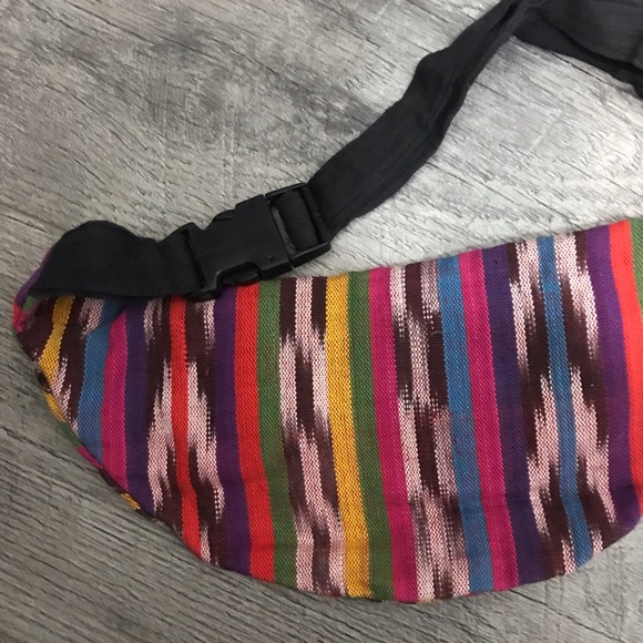Native Handmade Travel Pocket Womens Fanny Pack Waist Bag Made In Guatemala - Picture 3 of 6